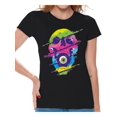 thumbnail image 1 of Awkward Styles Skull T-Shirt Psychedelic Eye Shirts for Women, 1 of 4