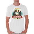 thumbnail image 1 of Awkward Styles Skull T-Shirt Sombrero Mask Shirts for Men, 1 of 4