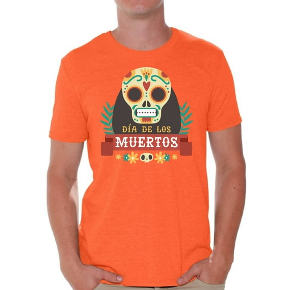 Awkward Styles Skull T-Shirt Sombrero Mask Shirts for Men