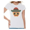 thumbnail image 1 of Awkward Styles Skull T-Shirt Sombrero Mask Shirts for Women, 1 of 4