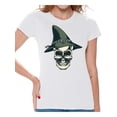 thumbnail image 1 of Awkward Styles Skull T-Shirt Witch's Hat Shirts for Women, 1 of 4