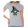 thumbnail image 1 of Awkward Styles Skull T-Shirt Witch's Hat Shirts for Women, 1 of 4