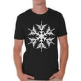 thumbnail image 1 of Awkward Styles Snowflake Shirt Christmas Tshirts for Men Snowflake Men's Holiday Tee for Christmas White Christmas Snowflake T-shirt Xmas Party Men's Holiday Top Snowflake Christmas Gift Idea, 1 of 4