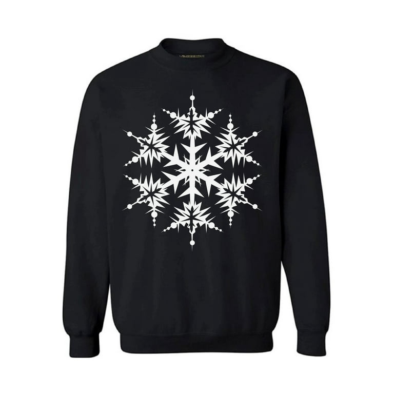 Awkward Styles Snowflake Sweatshirt White Christmas Ugly Sweater Tacky Holiday Gift Funny Ugly Christmas Sweater Funny Christmas Gifts Snowflake Christmas Jumper Matching With Christmas Pajamas Walmar...
