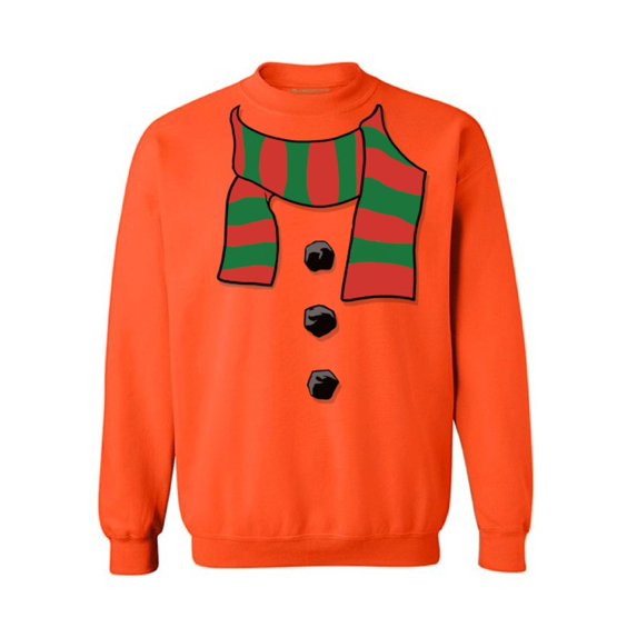 Awkward Styles Snowman Scarf Christmas Sweatshirt for Men for Women Holiday Sweater Snowman Scarf Christmas Christmas Sweater Winter Holiday Sweatshirt Christmas Party Xmas Gifts