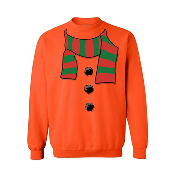 Awkward Styles Snowman Scarf Christmas Sweatshirt for Men for Women Holiday Sweater Snowman Scarf Christmas Christmas Sweater Winter Holiday Sweatshirt Christmas Party Xmas Gifts