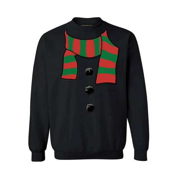 Awkward Styles Snowman Scarf Christmas Sweatshirt for Men for Women Holiday Sweater Snowman Scarf Christmas Christmas Sweater Winter Holiday Sweatshirt Christmas Party Xmas Gifts