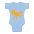 thumbnail image 1 of Awkward Styles Soccer Dinosaur Baby Bodysuit Short Sleeve Soccer One Piece Top for Baby Dinosaur Bodysuit Soccer Fans Dinosaur Soccer Short Sleeve One Piece Top Dinosaur Gifts for Baby Sports Fan, 1 of 4