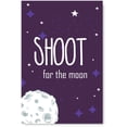 thumbnail image 1 of Awkward Styles Space Poster Print Art Printed Picture Nursery Room Wall Art Kids Room Decor Shoot for the Moon Quotes for Kids Art Newborn Baby Room Wall Decor Space Wallpapers Made in USA, 1 of 3