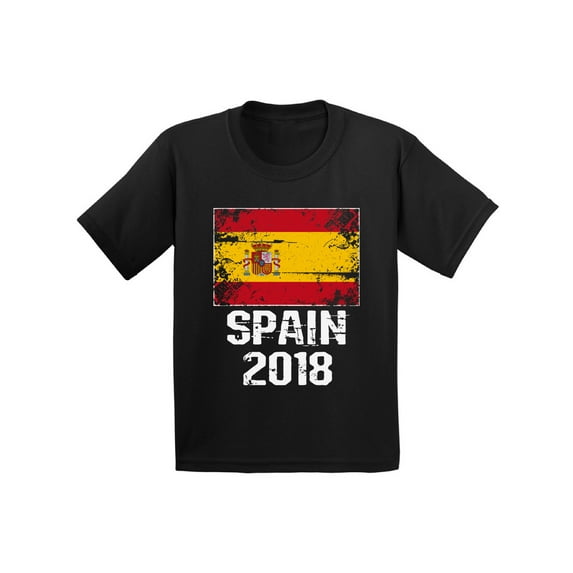 Awkward Styles Spain 2018 Kids Shirt Spanish Flag Shirt Spain Soccer Youth Shirt