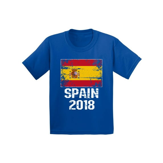 Awkward Styles Spain 2018 Kids Shirt Spanish Flag Shirt Spain Soccer Youth Shirt