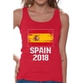 thumbnail image 1 of Awkward Styles Spain 2018 Tank Top for Women Spanish Flag Gifts Spain Soccer Top, 1 of 4