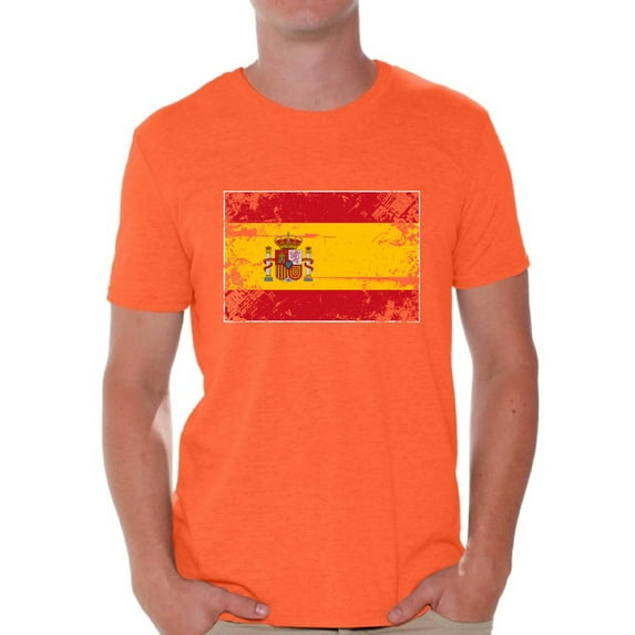 Awkward Styles Spain Flag Shirt for Men Spanish Soccer 2018 Tshirt Gifts from Spain Flag of Spain Spanish Men Spain Shirts for Men Spain 2018 Tshirt Spanish Gifts for Him Spanish Flag Tshirt