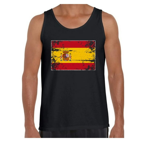 Awkward Styles Spain Flag Tank Top for Men Spanish Tanks Spanish Men Gifts from Spain Flag of Spain Spain Muscle Shirt Spanish Tshirt for Men Spanish Flag Gift Spain Tank Top Spain Soccer Tank