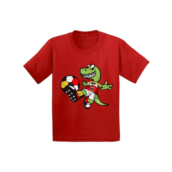 Awkward Styles Spain Football Infant Shirt Baby Dinosaur Shirt Spanish Soccer
