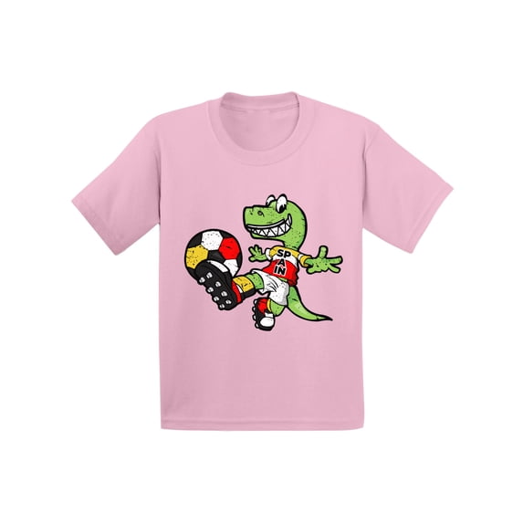 Awkward Styles Spain Football Toddler Shirt Dinosaur Shirt for Kids Soccer Gifts