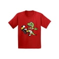 thumbnail image 1 of Awkward Styles Spain Football Youth Shirt Dinosaur Shirt for Kids Spanish Soccer, 1 of 4