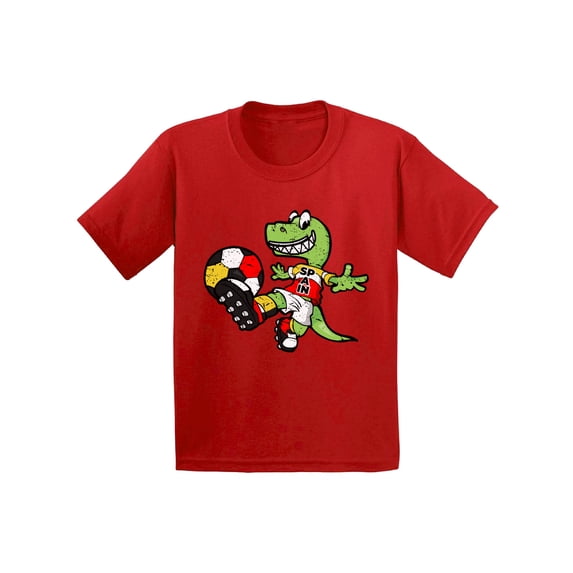 Awkward Styles Spain Football Youth Shirt Dinosaur Shirt for Kids Spanish Soccer