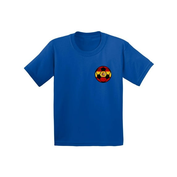Awkward Styles Spain Soccer Youth Shirt Spain Youth Soccer Team Spain Shirts Spanish Flag Gifts Spain Soccer Ball Shirt for Boys Spain Tshirt for Girls Gifts from Spain Spanish Kids