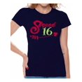 thumbnail image 1 of Awkward Styles Squad 16 T-Shirt for Ladies Squad Sixteen Shirts for Girls Birthday Girl Shirt Birthday Gifts for Teens I am 16 Tshirt for Her Sweet 16 Party Clothing Pink Prints Teen Party, 1 of 4