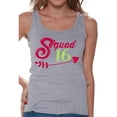 thumbnail image 1 of Awkward Styles Squad 16 Tank Top for Ladies Squad Sixteen Tanks for Girls Lovely Birthday Girl Shirt Birthday Gifts for Teens I am 16 T-Shirt for Her Sweet 16 Party Clothing Pink Prints Teen Party, 1 of 4