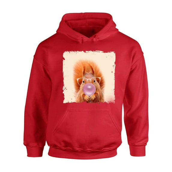 Awkward Styles Squirrel Blow Gum Animal Themed Clothes Squirrel with Gum Hoodie Animal Hoodie for Woman Funny Animal Gifts Squirrel Clothing Cute Animals Best Unisex Gifts Cute Hoodie Crewneck