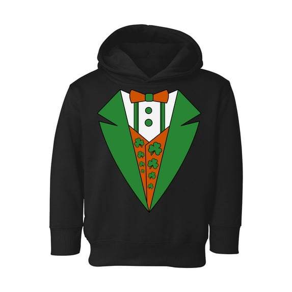 Awkward Styles St Paddys Day Toddler Hoodie Irish Tuxedo Hooded Sweatshirt for Kids Boys Girls Proud Irish