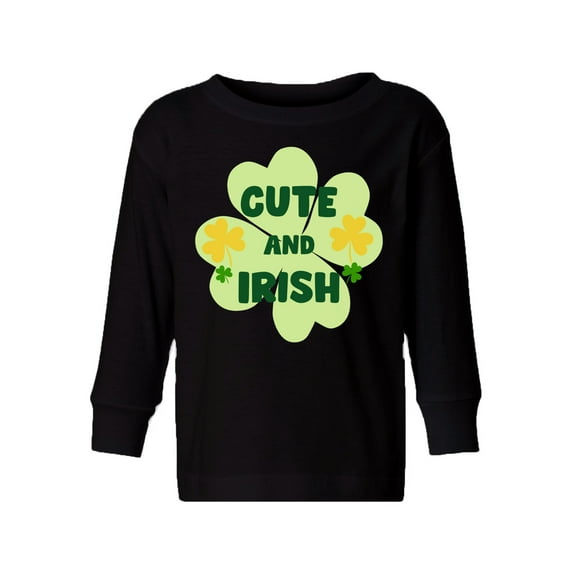 Awkward Styles St Paddys Day Toddler Long Sleeve Shirt Cute and Irish Kids T-shirt Irish Day