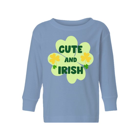 Awkward Styles St Paddys Day Toddler Long Sleeve Shirt Cute and Irish Kids T-shirt Irish Day