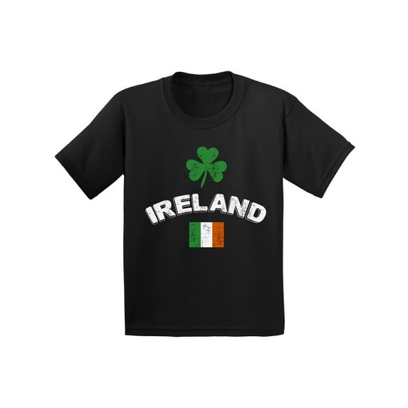 Awkward Styles St Patrick Day Shirt Ireland T Shirt for Kids Irish Flag Vintage Kids Shirt Irish Pride St Patrick Shirts Lucky Shamrock Tshirt Irish Clover Gifts for Boys and Girls Irish Shirt Gifts
