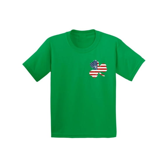 Awkward Styles St Patrick Shirts Irish Clover Shirt American Flag Tshirt St. Patricks Day T Shirt for Kids Lucky Shamrock Shirt Irish Gifts for Kids American Irish Pride Shirt St Paddy's Day Shamrock