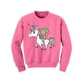 thumbnail image 1 of Awkward Styles St. Patrick's Day Youth Sweatshirt Unicorn Crewneck Tops for Kids Proud Irish, 1 of 4
