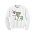 thumbnail image 1 of Awkward Styles St. Patrick's Day Youth Sweatshirt Unicorn Crewneck Tops for Kids Proud Irish, 1 of 4