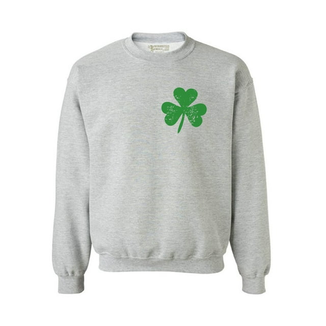 Awkward Styles St. Patricks Day Sweater Irish Clover Pocket Sweatshirt Proud Irish Sweatshirt for Men & Women Lucky Shamrock Sweater St Paddy's Day Irish Gifts Irish Pride St Patricks Sweater