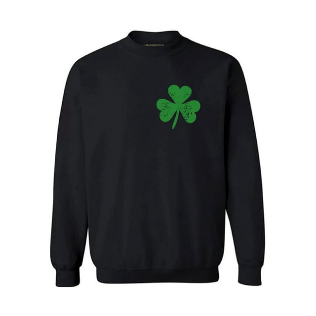 Awkward Styles St. Patricks Day Sweater Irish Clover Pocket Sweatshirt Proud Irish Sweatshirt for Men & Women Lucky Shamrock Sweater St Paddy's Day Irish Gifts Irish Pride St Patricks Sweater