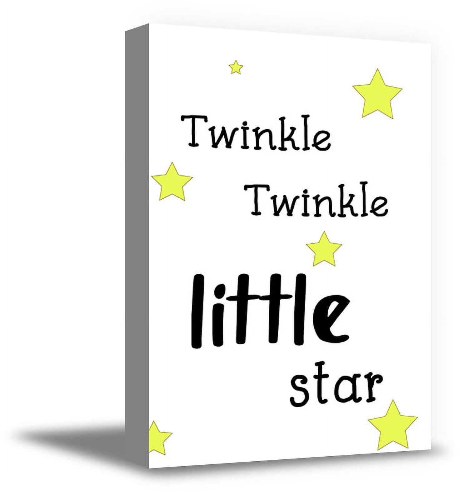 Awkward Styles Star Poster Nursery Room Art Twinkle Twinkle Little Star ...