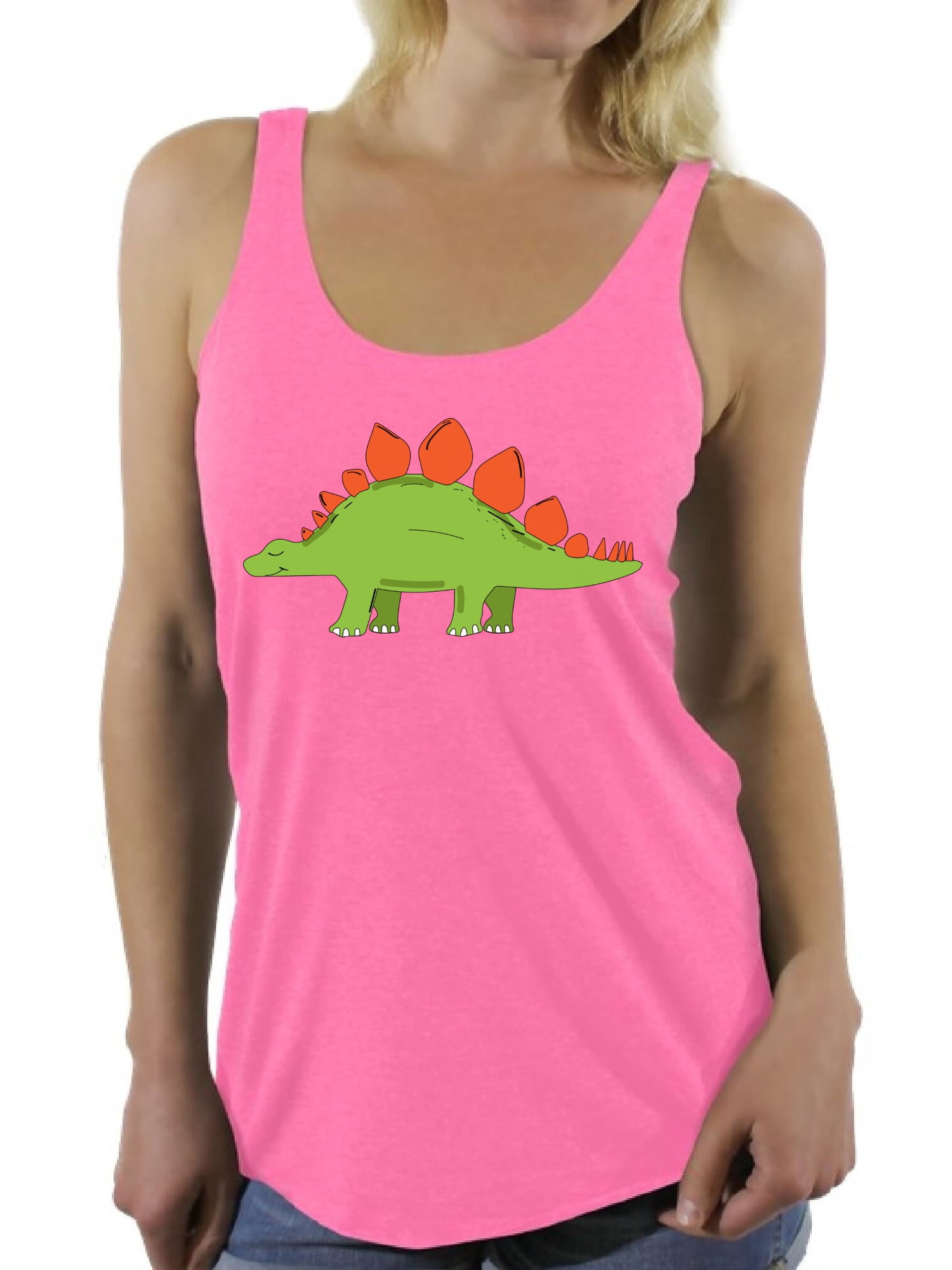 Awkward Styles Stegosaurus Racerback Tank Top for Her Dinosaur Tanks ...