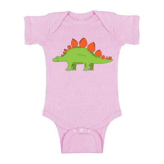 Awkward Styles Stegosaurus Romper Baby Bodysuit Short Sleeve Dinosaur One Piece Top for Newborn Baby Dinosaur Gifts for Babies Cute Dinosaur Clothes for Baby Girl Animal Bodysuit for Baby Boy