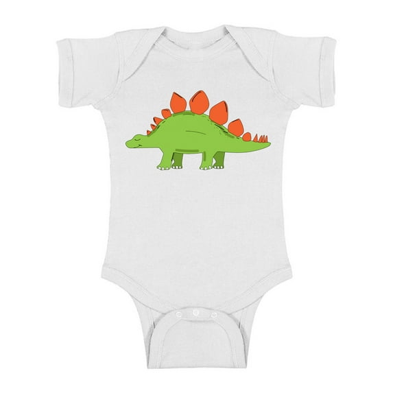 Awkward Styles Stegosaurus Romper Baby Bodysuit Short Sleeve Dinosaur One Piece Top for Newborn Baby Dinosaur Gifts for Babies Cute Dinosaur Clothes for Baby Girl Animal Bodysuit for Baby Boy