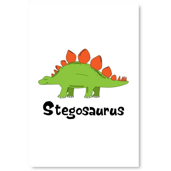 Awkward Styles Stegosaurus Wall Art Dinosaur Poster Dinosaur Lovers Gifts Digital Art T Rex Dinosaur Room Wall Art Decals Home Decor Colorful Room Decor Dinosaur T-Rex Poster Decor for Office