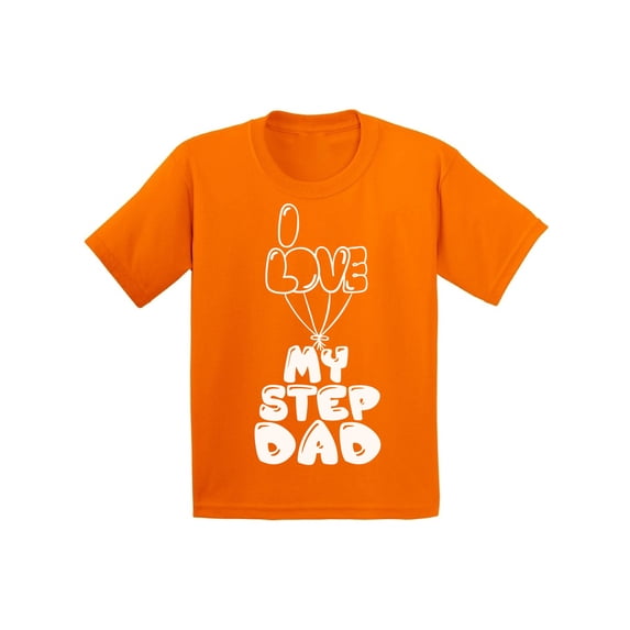 Awkward Styles Step Father T Shirt Gifts for Kids I Love my Step Dad Kids Shirt I Love my Dad Shirt Best Father Ever T Shirt Cute Shirt for Girls Boys T Shirt Kids Clothing Step Parents Gifts
