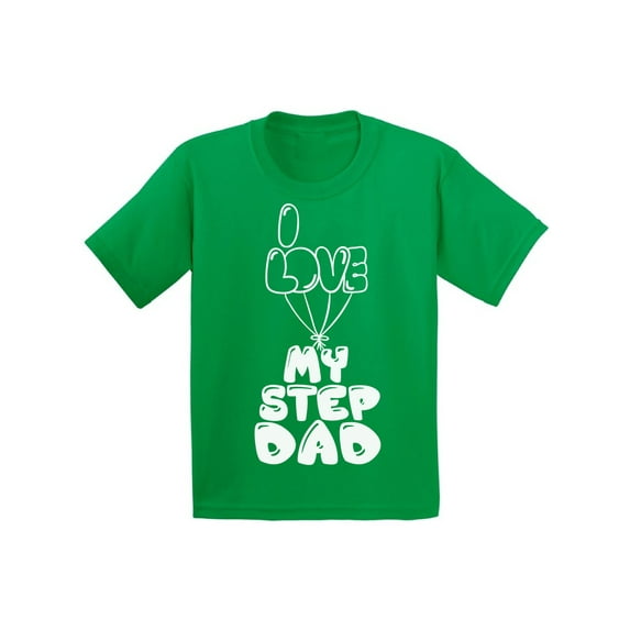 Awkward Styles Step Father T Shirt Gifts for Kids I Love my Step Dad Kids Shirt I Love my Dad Shirt Best Father Ever T Shirt Cute Shirt for Girls Boys T Shirt Kids Clothing Step Parents Gifts