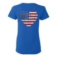 thumbnail image 1 of Awkward Styles Stripes and Stars American Flag Love Ladies Shirt Independence Day Pro America Heart T shirt for Her Gifts Pro America Love T shirt for Women USA Flag Gifts USA Print on the Back Only, 1 of 4