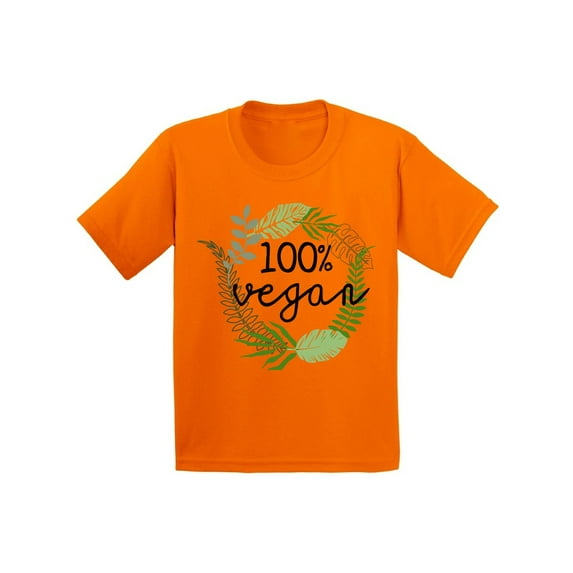 Awkward Styles Stylish Foliage T-Shirts for Youth Vegetarian Kids T Shirts Clothes for Kids Original Children's Shirts Vegan Kids Fashion Vegetarian Gifts Vegan Friendly Clothing Hey Vegetarians