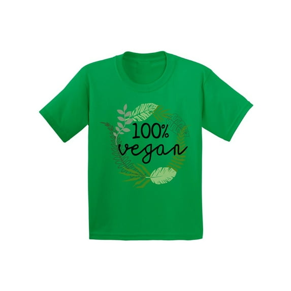 Awkward Styles Stylish Foliage T-Shirts for Youth Vegetarian Kids T Shirts Clothes for Kids Original Children's Shirts Vegan Kids Fashion Vegetarian Gifts Vegan Friendly Clothing Hey Vegetarians