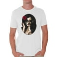 thumbnail image 1 of Awkward Styles Sugar Skull Girl T-shirt Tops skull shirts mens skull shirts day of the dead costume t shirt dia de Los Muertos costume t shirt candy skull sugar skull costume t shirt skull for men, 1 of 4