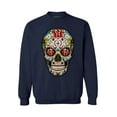 thumbnail image 1 of Awkward Styles Sugar Skull Roses Sweatshirt Skull Sweater for Women Day of the Dead Gifts for Men Skull Clothing Dia de los Muertos Sweatshirt Floral Skull Sweater Mexican Holiday Gifts Skull Jumper, 1 of 5