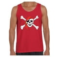 thumbnail image 1 of Awkward Styles Sugar Skull Tank Tops for Men Jolly Roger Skull and Crossbones Mens Tank Top Day of Dead Tank Tops Pirate Flag Tanks Skull Tank Tops Dia de Los Muertos Tank Top for Men, 1 of 4