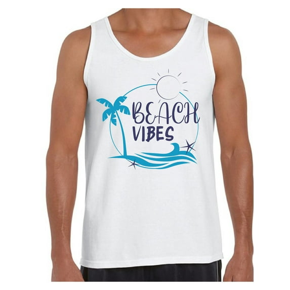 Awkward Styles Summer Shirts Vacay Vibes Clothing Collection for Men Beach Tank Top for Men Vacay Vibes Shirts Beach Vibes Clothes for Men Summer Tank Top Beach Tshirt for Men Beach Gifts