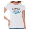 thumbnail image 1 of Awkward Styles Summer Vibes Clothing for Ladies Vacay Vibes Womens T-Shirt Sunny Tshirt for Women Vacay Vibes Gifts for Girlfriend Beach Shirts Summer Clothing Collection for Women Summer T Shirt, 1 of 4